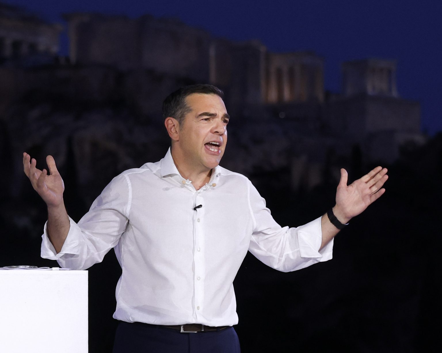 Alexis Tsipras launches a new party in Athens.