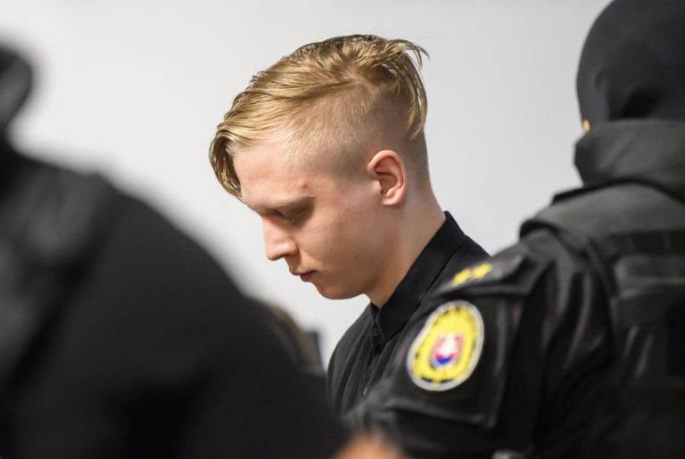 Samuel Straško na súde.
